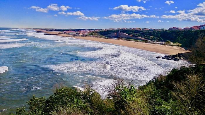 Anglet/immobilier/CENTURY21 Indarra/Vue Anglet littoral plage